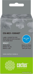 Картридж ленточный Cactus CS-M21-1000427 черный на белом 25.4x4.27 для Brady BMP21-PLUS, BMP21, BMP21-LAB