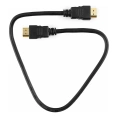 Кабель HDMI Cablexpert, 0.5м, v2.0, 19M/19M, медь, позолоченные разъемы, экранировка, пакет, черный CC-HDMI4-0.5M