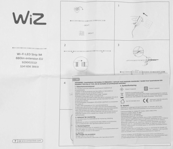 Умная светодиодная лента WiZ 929002532101