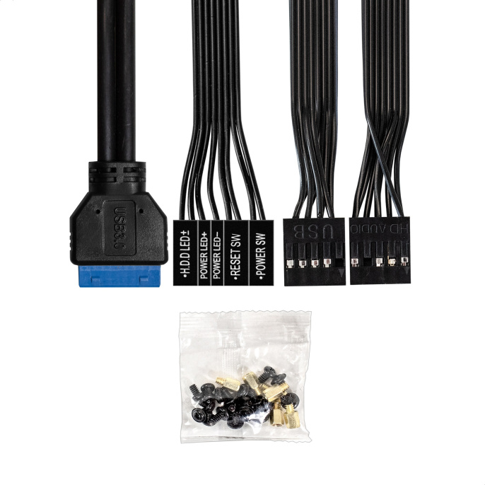 Корпус Minitower ExeGate BAA-403U2 (mATX, без БП, 1*USB+2*USB3.0, HD Audio, черный) EX298810RUS