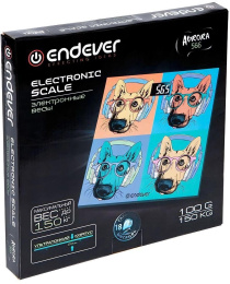 Напольные весы ENDEVER Aurora-566, до 150кг, цвет: рисунок [80942]