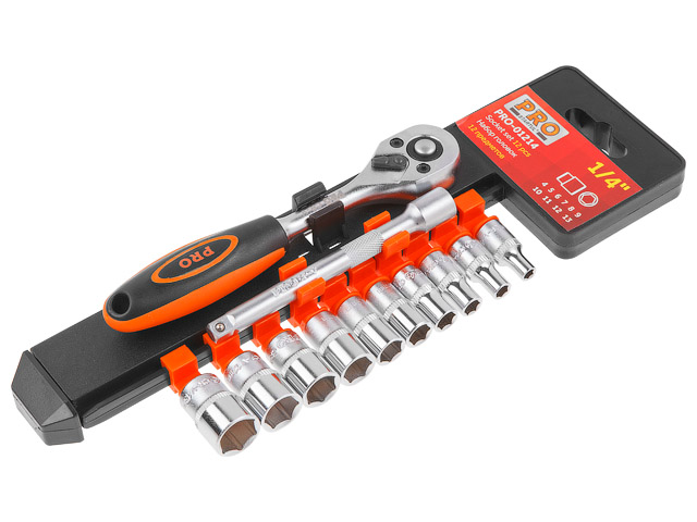Набор головок 1/4" 4-13мм 12предм. PRO STARTUL PRO-01214