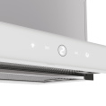 Вытяжка Franke Best TOUCH WH 50, 50см, 750 м3/ч, сенсорное управление, LED освещение, Угольный фильтр Ф-07 приобретается отдельно , цвет: нержавеющая сталь, лицевая планка: белое стекло 315.0702.969