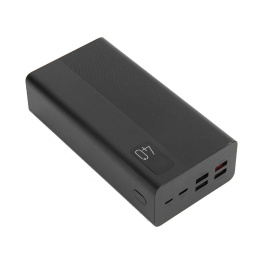 Perfeo Powerbank MOUNTAINS 40000 mAh/LED дисплей/PD + QC 3.0/Type-C/4 USB/Выход: 3A, max 22.5W/Black PF_D0144