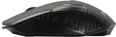 Манипулятор ExeGate Optical Mouse SH-9025L2 (RTL) USB 3btn+Roll EX279944RUS (USB, оптическая, 1000dpi, 3 кнопки и колесо прокрутки, длина кабеля 2,2м, черная, Color Box)