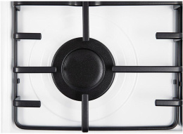 Газовая варочная панель NORDFROST HS 6040 W,  4 конфорки,  эмалированная сталь,  белый