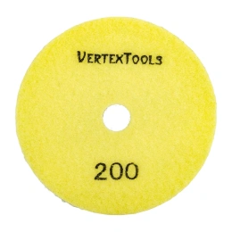 Круг алмазный гибкий шлифовальный для полировки мрамора (100х3х15 мм; Р200) vertextools 12500-0200