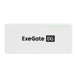Коммутатор неуправляемый ExeGate EDES-1008C 8-портовый UTP 10/100Mbps, с функцией энергосбережения Green Ethernet Technology , настольный/настенный EX298686RUS