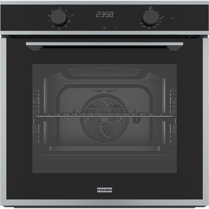 Духовой шкаф Franke FMA 86 H XS/ Best, Электрический духовой шкаф, 60 см, серия MARIS, 71л, 9 функций, цифровой дисплей, нержавеющая сталь/черный 116.0606.097