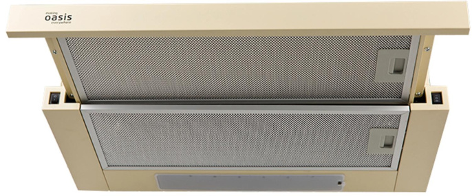 Вытяжка встраиваемая Oasis UV-60I F бежевый управление: кнопочное 1 мотор
