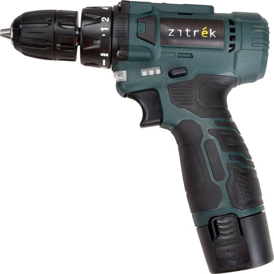 Дрель-шуруповерт аккумуляторная Zitrek Green 12V Plus, 12В, 2x1,5Ач 085-1014