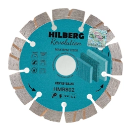 Диск алмазный отрезной Hilberg 125x22.23x12 Revolution HMR802