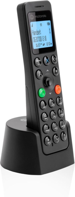 Р/Телефон Dect Motorola DOT201 черный АОН