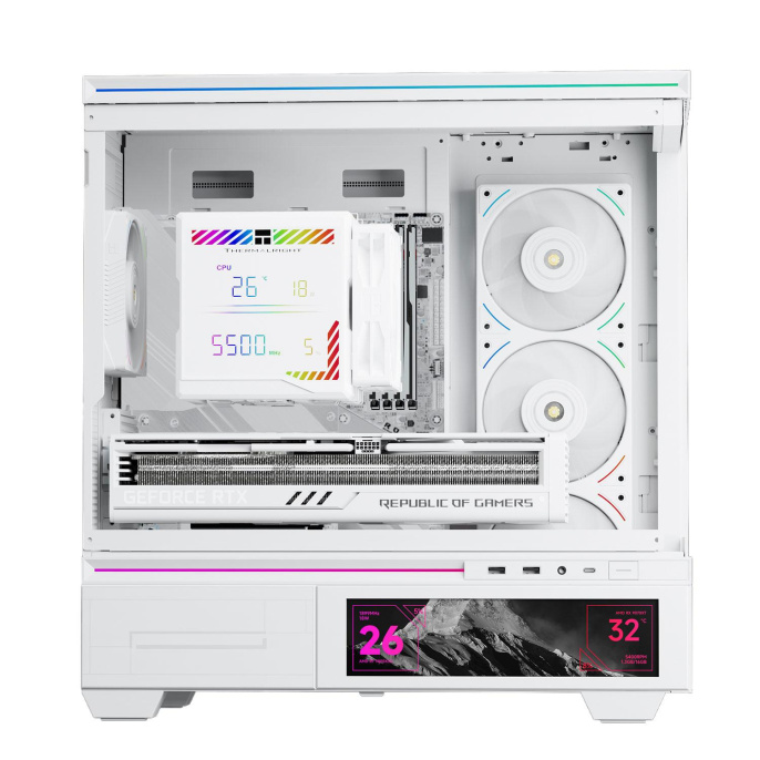 Кулер для процессора/ CPU Cooler Thermalright Peerless Assassin 140 Digital White 4-pin PWM, 165mm, Ni/Cu, 6x6mm, 1x120mm + 1x140mm, 82.CFM, 29.6dBA, 1850RPM, S: 1200, 1700, 1851, 115X, 2011, 2066, AM4, AM5, white (PA140-DG-WH)