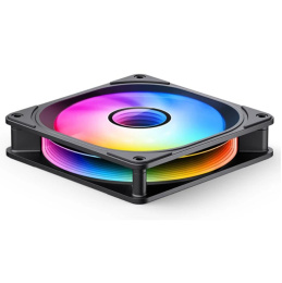 Кулер для корпуса/ Case Cooler JONSBO FR-606BR Reverse 120x120x25mm, 4-pin PWM, ARGB, 35.99CFM, 26.5dBA, 1500RPM, Black