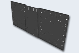 TNTV MP-1 Монтажная панель VESA 75/100, для удлинителей/переключателей/контент-плееров