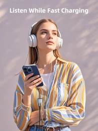 Адаптер CABLETIME CPA1G (CT-CMAC-AG) USB C на 3,5 мм аудио+USB C PD 60 Вт