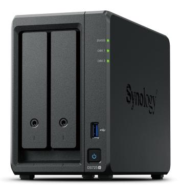 Сетевое хранилище NAS SYNOLOGY DS725+ 2-bay настольный Ryzen R1600