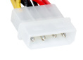 Кабель питания SATA ExeGate EX-CC-SATA-PS (Molex 4pin/SATA15pin, 0,15м) EX138936RUS