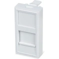 Вставка для 1 модуля формата Keystone Jack Cabeus 45x22,5 (Mosaic) FP-22,5-1M