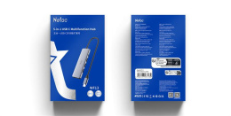 NETAC USB-концентратор Netac Hub WF13, Type-C to USB3.0+USB2.0*2+100W PD+HDMI repl. NT08WF13-30GR WF13GYCN