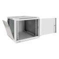 Шкаф телекоммуникационный 19" настенный 9U ExeGate EC-WM-9U.600.G.GREY (19”, 9U, 600x600x500mm (ШхГхВ), передняя дверь закаленное стекло, съемные боковые панели, пыле- и влагозащита IP23, светло-серый RAL 7035) EX298602RUS