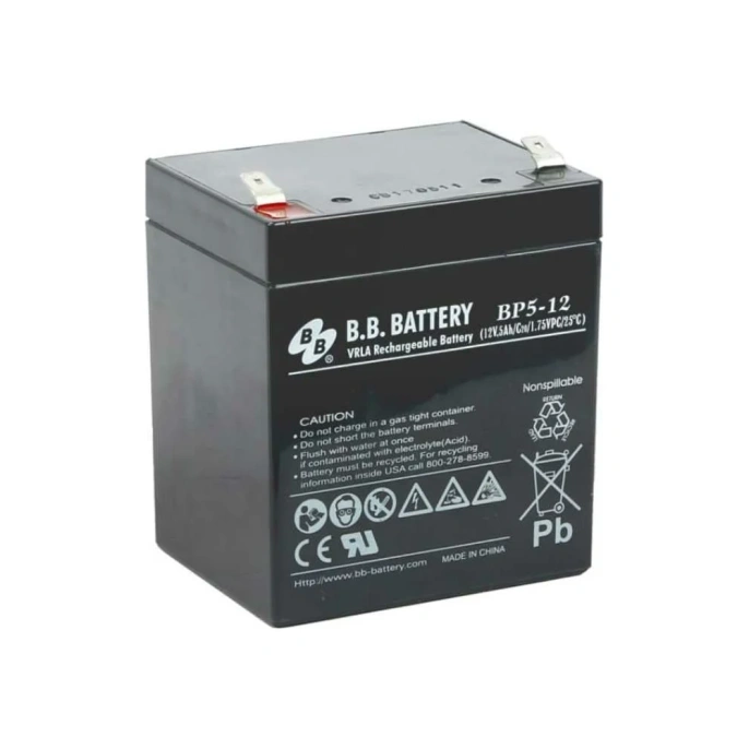 Аккумуляторная батарея 12 В, 5 Ач BB Battery BP 5-12