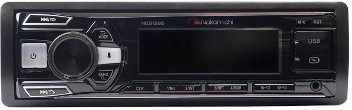 Автомагнитола Nakamichi NQ513BB 1DIN 4x50Вт v5.1 ПДУ RDS NAK-NQ513BB