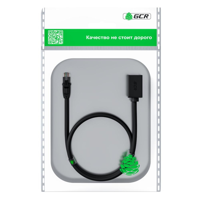 GCR Удлинитель патч-корда прямой 3.0m, UTP медь, кат.6, 24 AWG, ethernet high speed 10 Гбит/с, RJ45, GCR-52651 Greenconnect GCR-52652