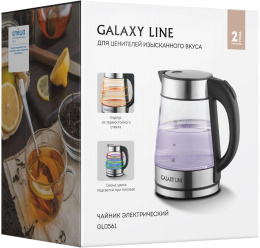Чайник электрический GALAXY LINE GL 0561, 2200Вт, серебристый
