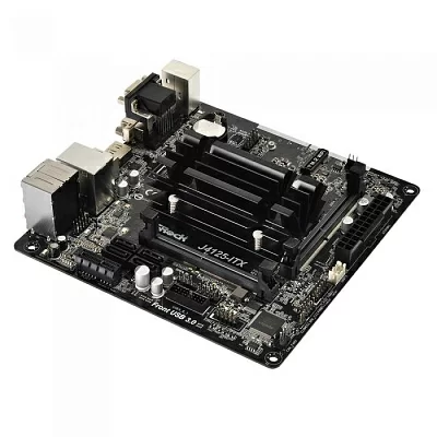 Материнская плата ASRock J4125-ITX (Celeron J4125 onboard) PCI-E 2.0x1 M.2 SO-DIMM 2xDDR4 2400MHz HDMI+VGA+DVI ATX RTL
