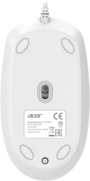 Мышь проводная Acer OMW401, оптическая, USB, 2000dpi, белый [zl.mceee.030]