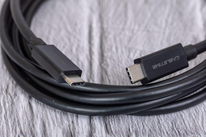 Кабель CABLETIME CT40K (CT-C160-U31-TB4-BB1.8) 1.8 м THUNDERBOLT 4 8K/40G/100W черный