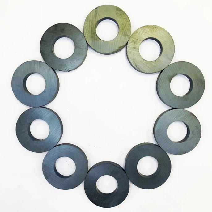 Ферритовые магниты Проф-Магнит кольцо Набор 10шт магнитов 45x22x7