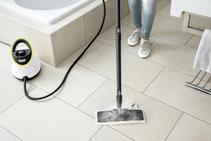Пароочиститель Karcher SC 2 Deluxe,  белый/желтый [1.513-400.0]