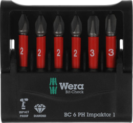 Набор бит WERA WE-057691,  универсальные,  шестигранный (1/4HEX - E),  6шт