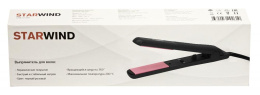 Выпрямитель для волос StarWind SHE5500,  черный и розовый