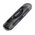 Картридер Netac WK14 WK14BKCN USB3.2 SD, SDHC, SDXC, microSD, microSDHC, microSDXC, USB Type-A/USB Type-С, Черный