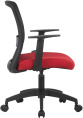 Кресло Cactus CS-MC333-BKRD черный сиденье темно-красный сетка/ткань низк.спин. крестов. пластик пластик черный