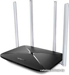 Роутер беспроводной Mercusys AC12 AC1200 10/100BASE-TX черный