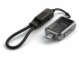 Бокс внешний для жесткого диска Satechi Mini NVMe SSD USB4 Enclosure. Цвет: серый