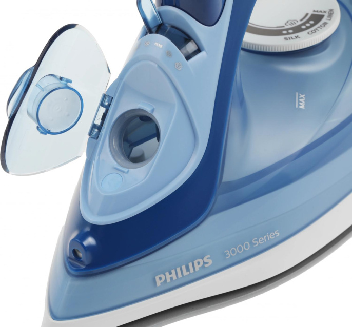 Утюг Philips DST3031/20,  с паровым ударом,  2400Вт,  с автоотключением,  голубой
