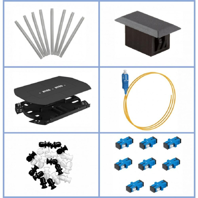 NTSS Кросс NTSS оптический 19'' укомплектованный 2U, 48 портов SC/UPC, 9/125 мкм планки, сплайс-кассета 2шт, пигтейлы, КДЗС, адаптеры серый RAL 7035 NTSS-RFOB-2U-48-SC/U-9-SP1.5G1AY