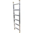 Алюминиевая лестница Алюмет приставная односекционная "Комфорт" (широкая ступень) 1х6 ступеней. Серия НК1 5106