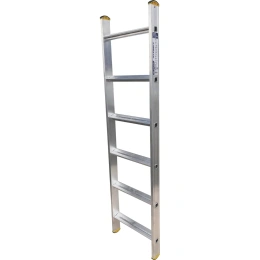 Алюминиевая лестница Алюмет приставная односекционная "Комфорт" (широкая ступень) 1х6 ступеней. Серия НК1 5106
