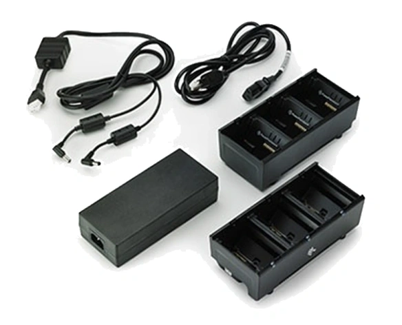 Зарядное устройство Zebra SAC-MPP-6BCHEU1-01 Two 3 slot battery chargers charges 6 batteries with power supply and Y cable; ZQ600, QLn or ZQ500. EU power cord included SAC-MPP-6BCHEU1-01