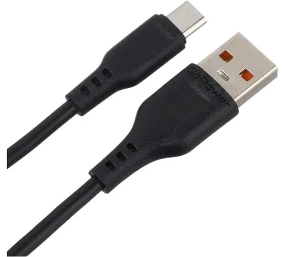 Кабель USB M /MICROUSB M 1M 00-00018564 BLACK GOPOWER