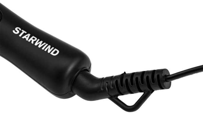 Щипцы для завивки StarWind SHS 7035,  черный и фиолетовый