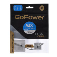 Переходник AUX GoPower Jack 3.5mm f -Type-C m 0.1м ПВХ с ЦАП белый 1/250