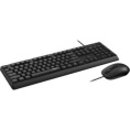RAPOO Клавиатура+мышь проводная NX1500, цвет - черный